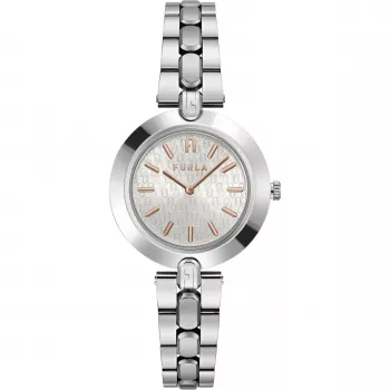 FURLA Reloj de mujer Arco Chain WW00002005L1 34mm acero inoxidable tono plateado