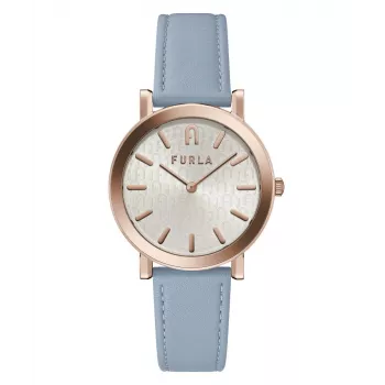 FURLA Reloj de pulsera de mujer Arco Chain WW00003005L3 38mm oro rosa acero inoxidable
