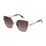 Gafas de sol de mujer FURLA cat eye SFU690-580SHP montura de acetato Havana marrón lentes marrones degradadas 58/17/135 mm