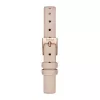 FURLA Reloj de mujer WW00018008L3 38mm acero inoxidable cuarzo analógico esfera plateada correa de piel negra