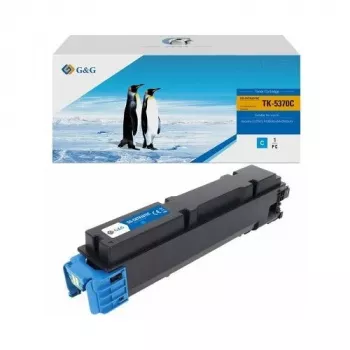 G&G 21000 Cartucho de tóner compatible para Kyocera TK-5370C - Cian, 21.000 páginas