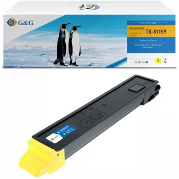 Tóner G&G compatible con Kyocera TK-8115Y/ 1T02P3ANL0