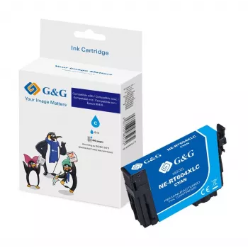 G&G cartucho de tinta cian compatible sustituto de Epson 604XL (20549)