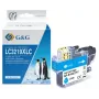 G&G cartucho de tinta compatible para Brother LC-3219C cian (13992) – 1500 páginas de rendimiento