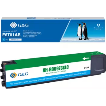 G&G Cartucho de tinta compatible HP 973X cian alto rendimiento NH-R00973XLC