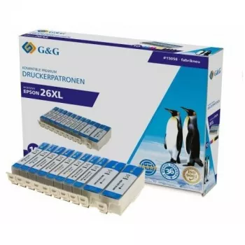 G&G Multipack de cartuchos de tinta compatibles para Canon PGI-2600XL/CLI-2610XL - Negro, Cian, Magenta, Amarillo (pack de 4)