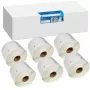 G&G Rollos de etiquetas compatibles 32x57mm negro sobre blanco, 6 rollos x 1000 etiquetas, para Dymo 11354/S0722540