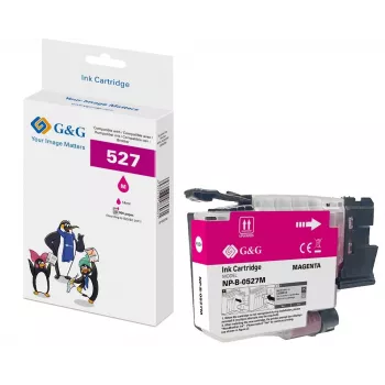 Cartucho de tinta magenta compatible G&G para Brother LC527M (900 páginas) 22059