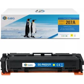 G&G Cartucho de tóner compatible con HP 207A / W2212A (cian)