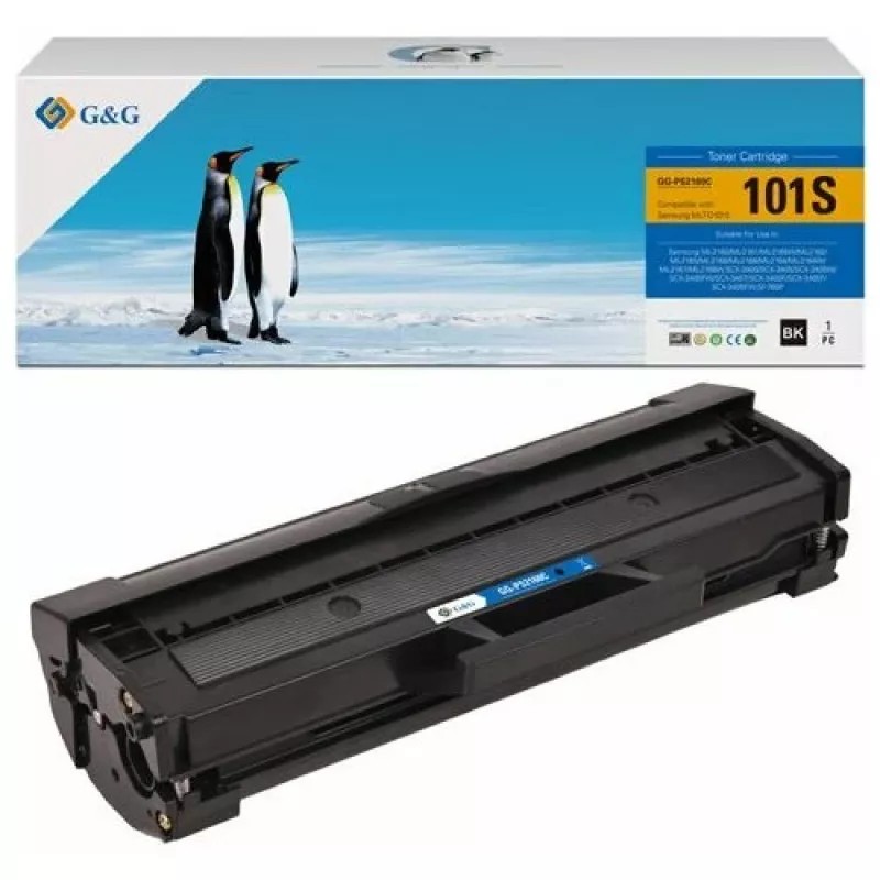 G&G 14181 cartucho de tóner compatible con Samsung MLT-D101S / HP SU696A
