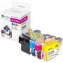 Pack de 4 cartuchos de tinta compatibles G&G GP-B3219XLBKCMY-4P negro, cian, magenta, amarillo para Brother LC-3219XL