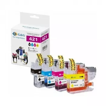G&G GP-B421BKCMY-4P Cartuchos de tinta pack de 4 compatible con HP OfficeJet Pro (Negro, Cian, Magenta, Amarillo) Alto rendimiento 950XL/951XL