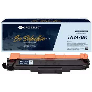 G&G GS-BTN247K Cartucho de tóner compatible para Brother TN-247BK (Negro, 3.000 páginas de rendimiento)