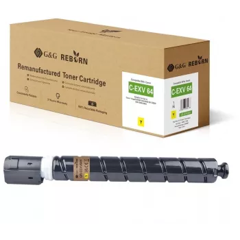 Cartucho de tóner compatible G&G Reborn para Canon C-EXV 64 (5756C002) amarillo