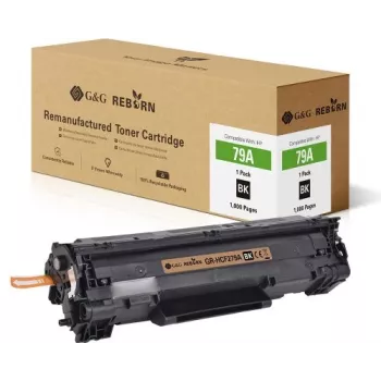 G&G Reborn cartucho de tóner compatible con HP 79A / CF279A (21239) – negro, 1.000 páginas