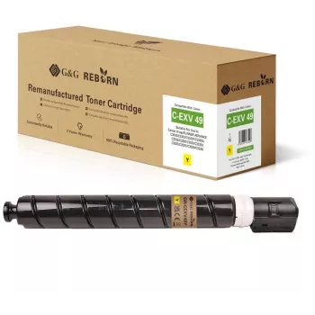 G&G Reborn Tóner compatible con Canon C-EXV 49 (8527B002) amarillo