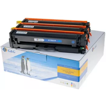 G&G Pack múltiple de tóner color compatible HP 201X/CF253XM cian, magenta, amarillo