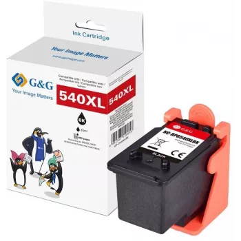 G&G cartucho de tinta compatible XL de alto rendimiento para Canon PG-540XL (negro, 600 páginas) - 14689