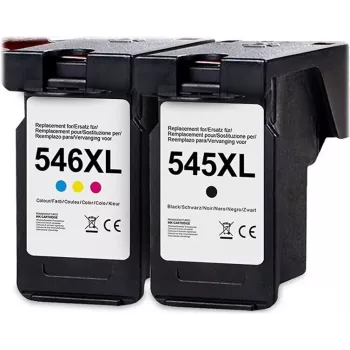 G&G cartucho de tinta XL pack de 2 compatible con Canon 546XL/545XL (15088)