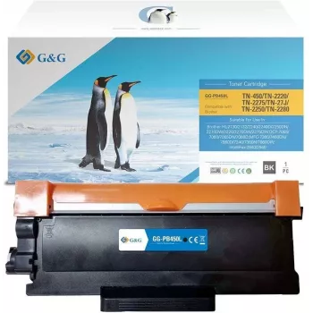 G&G Cartucho de tóner XL compatible con Brother TN-2220/TN-2010 (13998)