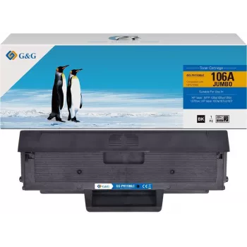 G&G cartucho de tóner XL compatible con HP 106A / W1106A (19222)