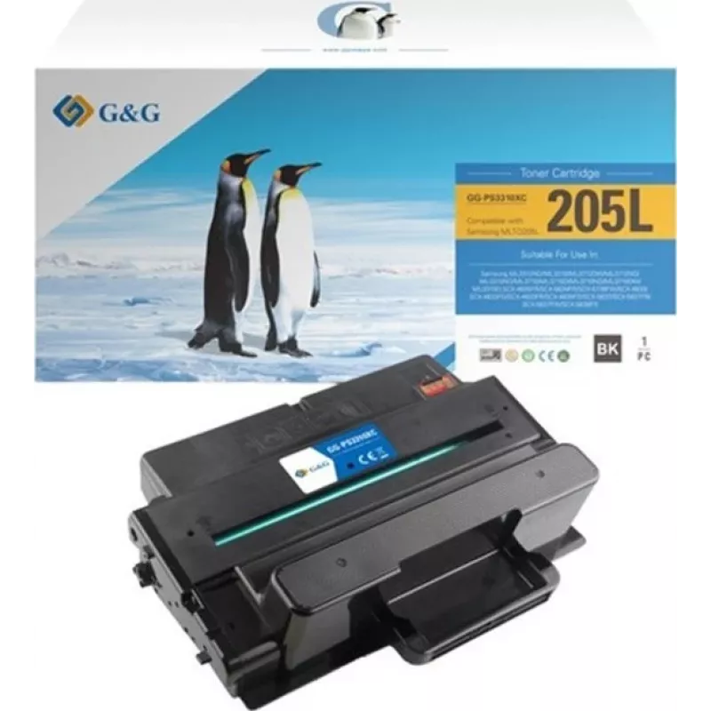 Cartucho de tóner G&G XL compatible con Samsung MLT-D205L / HP SU963A