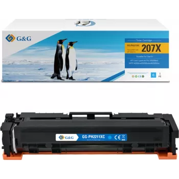 G&G tóner XL compatible con HP 207X / W2211X (con chip) (19462) - cian