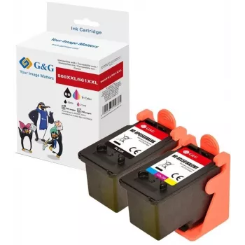 G&G XXL Set de cartuchos de tinta compatibles para Canon PG-560XL/CL-561XL (20635)