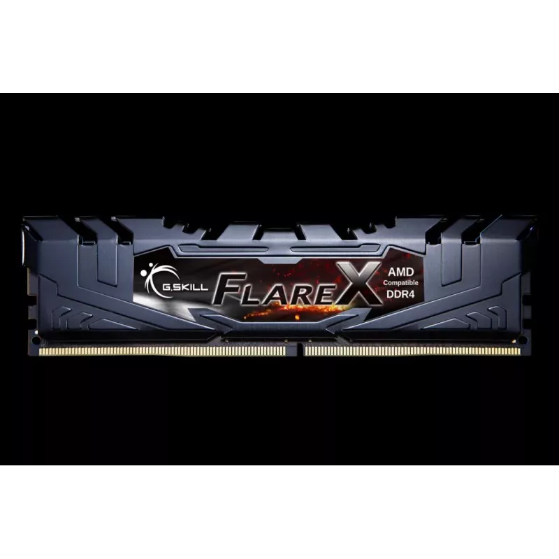 G.Skill Flare X 16GB (2x8GB) DDR4 3200MHz CL16-18-18-38 1.35V Non-ECC Unbuffered Kit de memoria para PC de sobremesa, negro