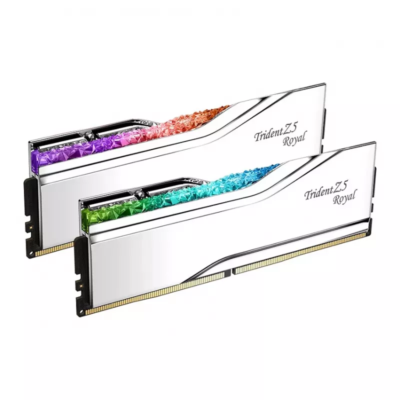 G.Skill Trident Z5 Royal RGB 48GB (2x24GB) DDR5-8400 CL40 kit de memoria para PC de sobremesa - plata pulida