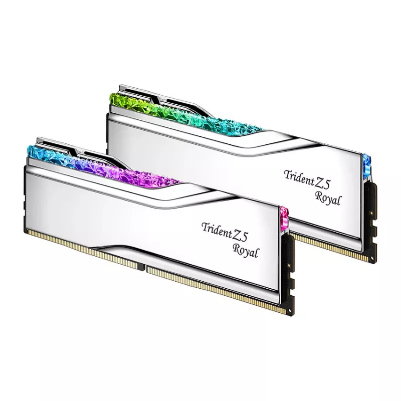 G.Skill Trident Z5 Royal RGB 48GB (2x24GB) DDR5-8400 CL40 kit de memoria para PC de sobremesa - plata pulida