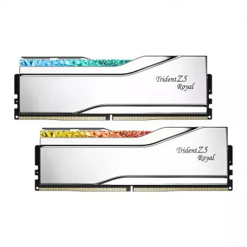 G.Skill Trident Z5 Royal RGB 48GB (2x24GB) DDR5-8400 CL40 kit de memoria para PC de sobremesa - plata pulida