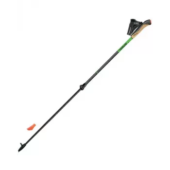 Gabel Carbon XT 2S-80 F.L. bastones de marcha nórdica ajustables, 78-135 cm, negro/verde
