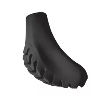 Gabel puntas de bastón Nordic Walking Walking Pad XXL Hard 05/27, negro (par)