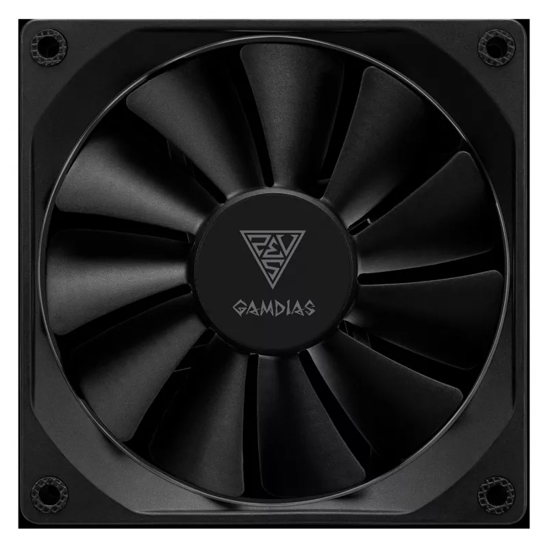GAMDIAS AEOLUS M3-1201 ARGB ventilador de caja - 120mm, PWM, rodamiento hidráulico, Negro