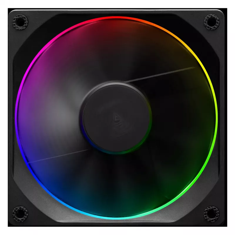GAMDIAS AEOLUS M3-1201 ARGB ventilador de caja - 120mm, PWM, rodamiento hidráulico, Negro