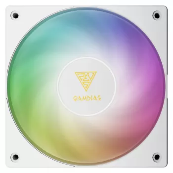 Ventilador de caja GAMDIAS NOTUS M1-1201 WH ARGB PWM 120mm