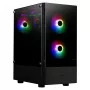 Caja torre media GAMDIAS Talos E3 RGB ATX con panel lateral de cristal templado (negro)
