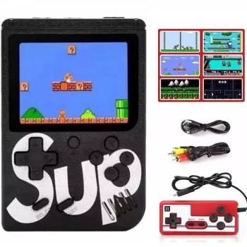 GameBox R2 Consola retro portátil de 8 bits con 400 juegos, LCD de 3