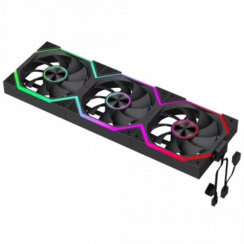 Gamemax FN12A-N2 WL ventilador de caja Negro
