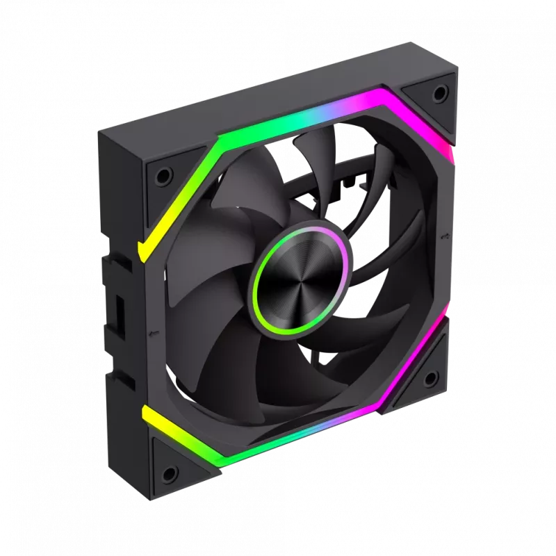 Gamemax FN12A-N2 WL ventilador de caja Negro