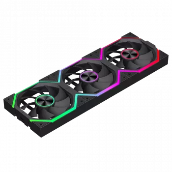 Gamemax FN12A-N2 WL ventilador de caja Negro