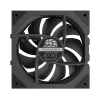 Gamemax FN12A-N2 WL-R ventilador de caja Negro