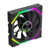 Gamemax FN12A-N2 WL-R ventilador de caja Negro