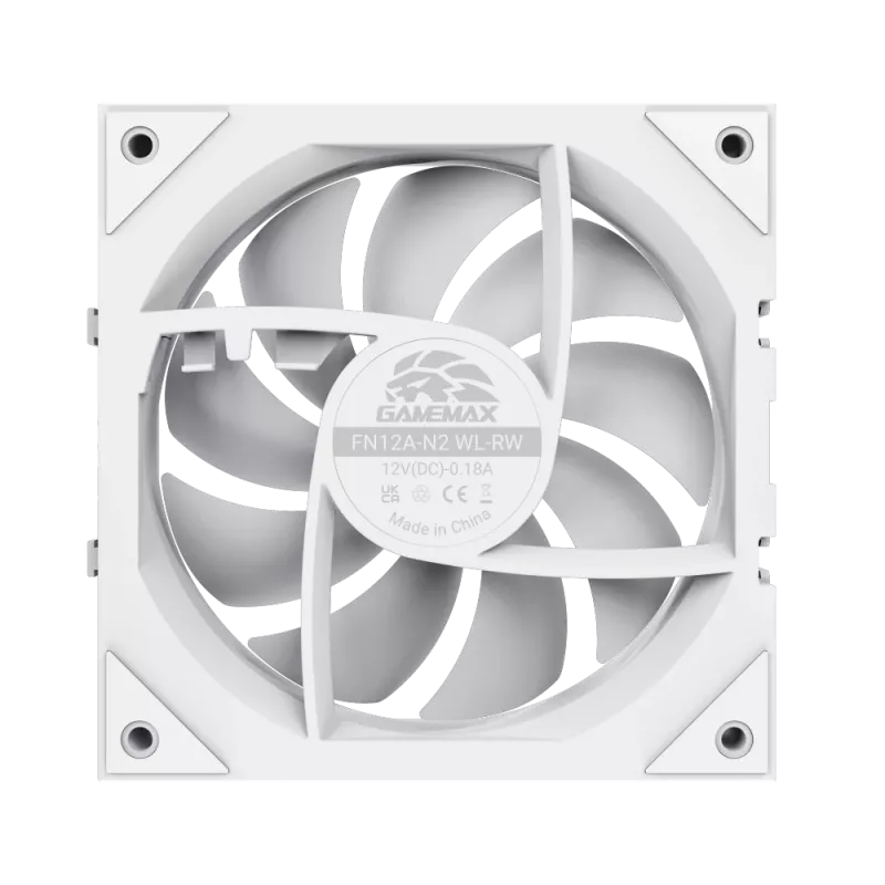 Gamemax FN12A-N2 WL-RW ventilador de caja Blanco
