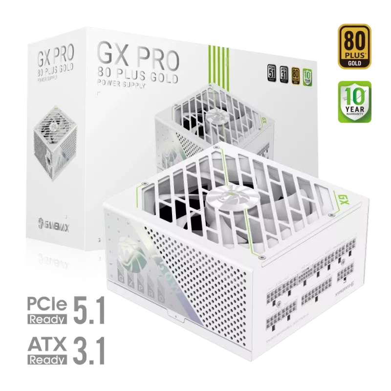 GAMEMAX GX PRO 750G WH 750W fuente de alimentación modular 80+ Gold