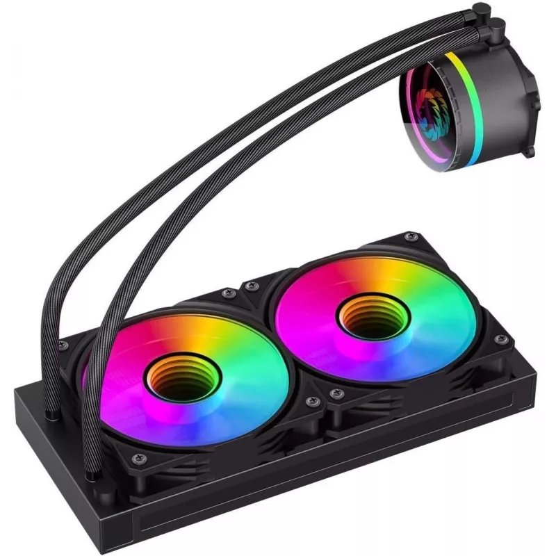 GAMEMAX ICEBURG 240 INFINITY refrigeración líquida para CPU, Negra