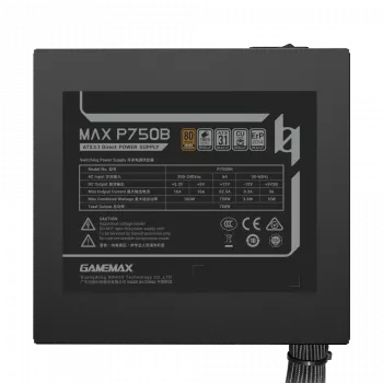 GAMEMAX MAX P750B 750W fuente de alimentación Bronze no modular