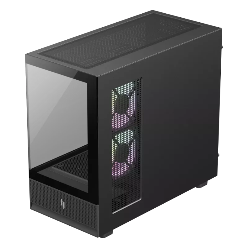 GAMEMAX NEX C31 BK caja de ordenador semitorre, MATX/BTF, Negra