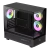 GAMEMAX NEX C31 BK caja de ordenador semitorre, MATX/BTF, Negra